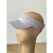 Aida Jewelss %100 Pamuk Sporcu Koşu Tenis Vizör Şapka Arka Kısmı Ayarlanabilir Unisex Vizör Şapka