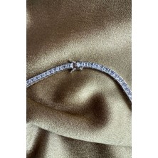 Premium Seri Pırlanta Montür Silver Renk Kolye