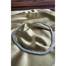 Premium Seri Pırlanta Montür Silver Renk Kolye