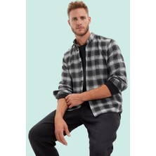 Erkek Kışlık Flanel Ekose Gömlek Kareli Desen Standart Kol Günlük Yaz Aylarının Vazgeçilmezi