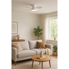 Vanti 30W 28" Inç 5 Kanatlı 3 Renk Kumandalı Ledli Dekoratif Tavan Vantilatörü KCF304