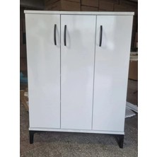 3 Kapaklı 6 Raflı Mini Kiler Dolabı