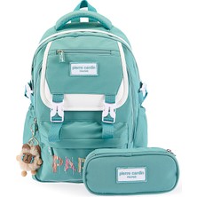 Pierre Cardin Unisex Okul Çanta Seti PCSET07PC1111802-YEŞIL