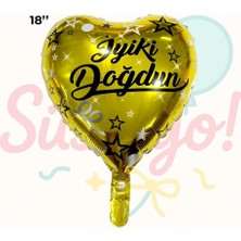 İkm Balon 18 Inc Kalp Iyiki Doğdun Folyo Balon