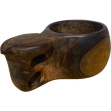 %100 El Yapımı Ceviz Ağacı Kuksa Bardak – Model No: 16