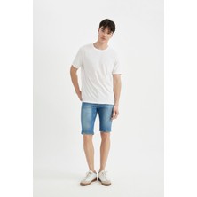 DeFacto Skinny Fit Jean Bermuda Şort