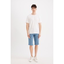 DeFacto Regular Fit Jean Bermuda Şort A4805AX24SM
