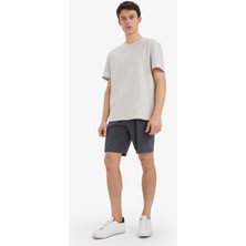 DeFacto Slim Fit Dar Kesim Cepli Pamuklu Basic Düz Bermuda Şort W1105AZ25SP
