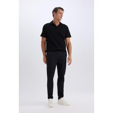DeFacto %100 Pamuk Yazlık Jogger Chino Pantolon Beli Bağcıklı Cepli Düz Paça Z9933AZ25SP