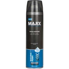 Majix Tıraş Köpüğü 200 ml - Cool Ferahlatıcı Özellikli Tüm Cilt Tipleri İçin Kullanıma Uygun