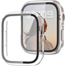 Apple Watch Series 10 46MM Uyumlu Starlight 360 Derece Koruma ve Temperli Cam Ekran Koruyucu