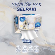 Selpak El ve Yüz Havlusu Kutulu Mermer Desen 4*80 Yaprak