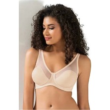 Le Jardin 9200-C Balenli Desteksiz Tül Detaylı Soft C Cup Toparlayıcı Sütyen