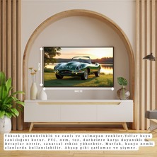 Otomobil Temalı Göl ve Doğa Içinde Klasik Çerçevesiz Pvc Tablo 60X34 cm