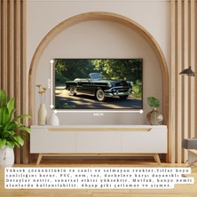 Otomobil Temalı Klasik Çerçevesiz Pvc Tablo 60X34 cm