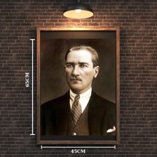 Atatürk Tablo Serisi 06 Çerçevesiz 45X65CM Pvc Tablo
