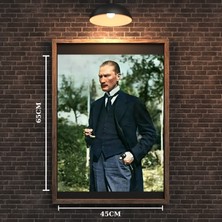 Atatürk Tablo Serisi 26 Çerçevesiz 45X65CM Pvc Tablo