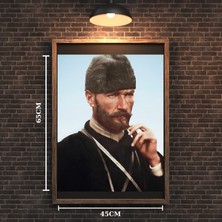Atatürk Tablo Serisi 36 Çerçevesiz 45X65CM Pvc Tablo