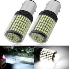 Astraled Beyaz  P21W BA15S 1156 144 Ledli Ultra Parlak Geri Vites Park Ampül Tek Duy (2 Adet)