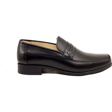 Tek Yıldız 0020 Siyah Deri Erkek Klasik Ayakkabı