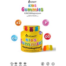 Asfstore Atavit Kids D3 K2 Magnezyum 60 Gummies