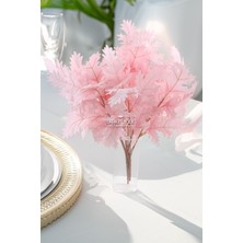 Yapay Çınar Yaprağı Demeti 60 cm Pudra Pembe