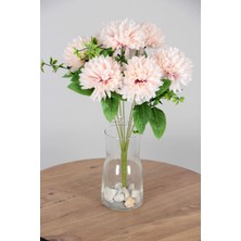 Yapay Pinnata Yıldız Çiçeği 42 cm Pudra