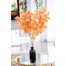 Yapay Kiraz Çiçeği Dalı Dekoratif Çiçek 90CM Turuncu