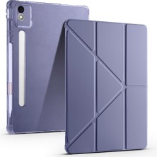 Lenovo Idea Tab Pro 12.7 TB373FU Uyumlu Kalem Bölmeli 4 Kademe Standlı Kılıf
