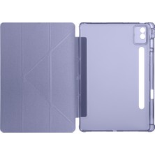 Lenovo Idea Tab Pro 12.7 TB373FU Uyumlu Kalem Bölmeli 4 Kademe Standlı Kılıf