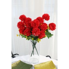 Yapay Classic Kasımpatı Demeti 40 cm Kırmızı