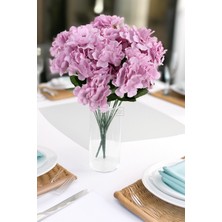 Yapay 7 Dallı Ortanca Demeti 40 cm Lila