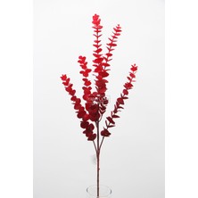 Yapay Retro Pastel Okaliptus Dalı 88 cm Bordo