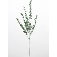 Yapay Retro Pastel Okaliptus Dalı 88 cm Pudrali-Yesil