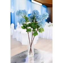 Yapay Lüx Uzun Dal Saçaklı Mine Çiçeği 65 cm Açık Mavi