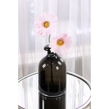 Yapay Çiçek 2li Islak Dokulu Gerbera 30 cm Pembe