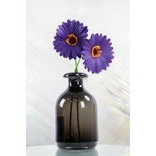Yapay Çiçek 2li Islak Dokulu Gerbera 30 cm Lacivert