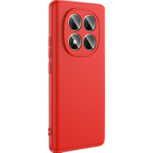 Gpack Xiaomi Poco X7 Uyumlu Kılıf Mara Lansman Soft Silikon Içi Kadife Kırmızı