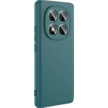 Gpack Xiaomi Poco X7 Uyumlu Kılıf Mara Lansman Soft Silikon Içi Kadife Koyu Yeşil