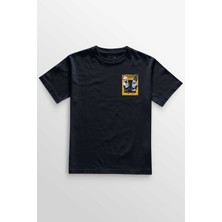 Lacivert Tişört Naruto Kakashi Masters Anime Dizi Ustalar Japonca Baskılı Unisex T-Shirt