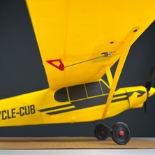 Rc Model Uçak, Piper Cub 800MM Eğitim Uçağı Gövde Kit