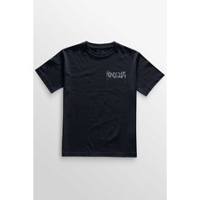 Lacivert Tişört Kongelos Kralsız Taç Gothic Urban Baskılı Unisex T-Shirt