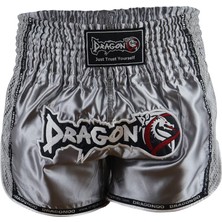 Dragondo MT3076 Shiny Muay Thai Gri Kick Boks Şortu
