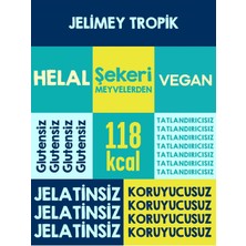 Mixmey Jelimey Tropik 6 Adet x 35 gr (Jelatinsiz Doğal Tropik Lezzet Gummy Bear - Ayıcık)