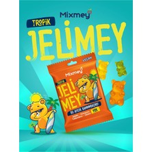 Mixmey Jelimey Tropik 12 Adet X 35 gr | Jelatinsiz Doğal Tropik Lezzet Gummy Bear | Ayıcık