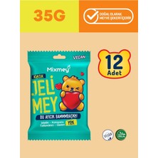 Mixmey Jelimey Klasik & Tropik Karışık 24 Adet X 35 gr | Jelatinsiz Doğal Tropik Lezzet Gummy Bear | Ayıcık