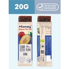 Mixmey Ekşi Sever Meyve Barı – 24 Adet | Sağlıklı Atıştırmalıklar – Vegan, Glutensiz (20GR X 24 ADET)