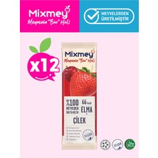 Mixmey Çilek Meyve Barı 12 Adet | Sağlıklı Atıştırmalıklar – Vegan, Glutensiz, Koruyucusuz (20GR X 12 ADET)