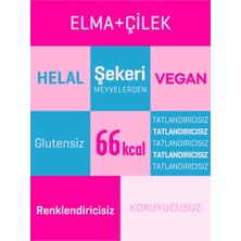 Mixmey Çilek Meyve Barı 12 Adet | Sağlıklı Atıştırmalıklar – Vegan, Glutensiz, Koruyucusuz (20GR X 12 ADET)