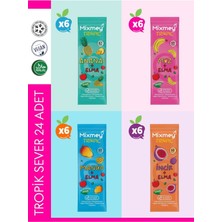 Mixmey Tropik Sever Meyve Barı 24 Adet | Sağlıklı Atıştırmalıklar – Vegan, Glutensiz (20GR X 24 ADET)